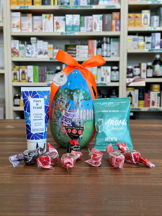 Uovo di Pasqua piccolo azzurro