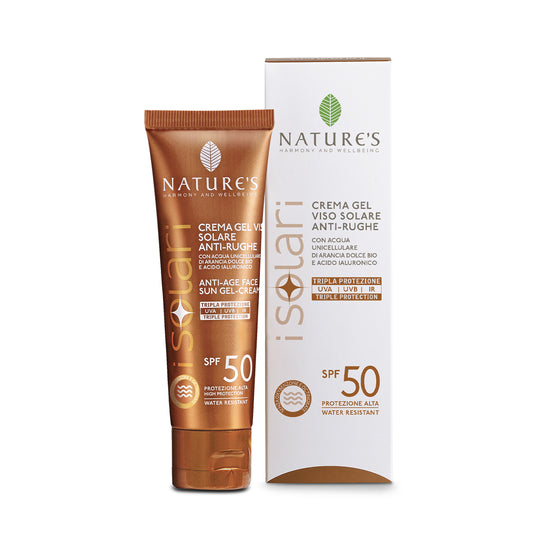 Crema-gel viso Solare Antirughe SPF 50 50ml