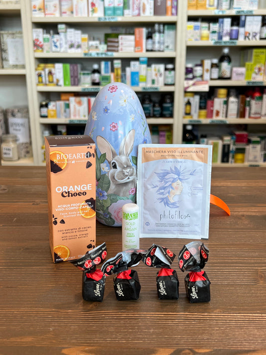 Uovo di Pasqua grande azzurro