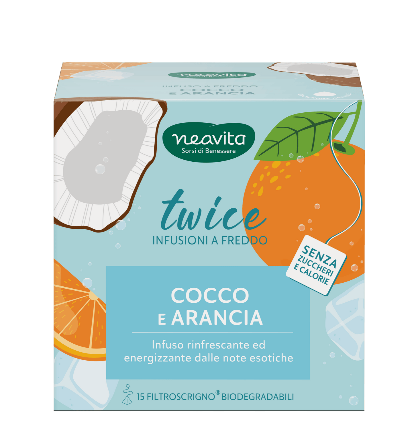 Infuso a freddo Cocco e arancia 15 filtroscrigno