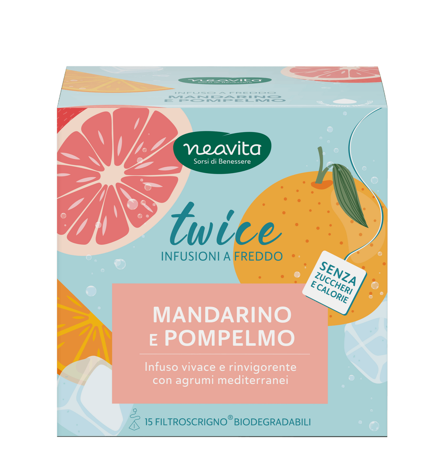 Infuso a freddo Mandarino e Pompelmo 15 filtroscrigno
