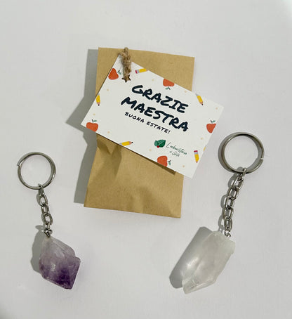 Portachiavi con pietra