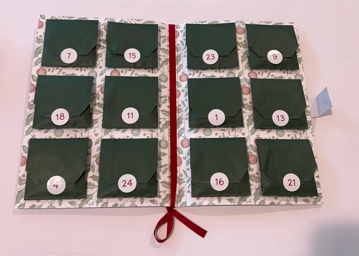 Calendario dell'avvento dell'Erboristeria di Greta 24 caselle