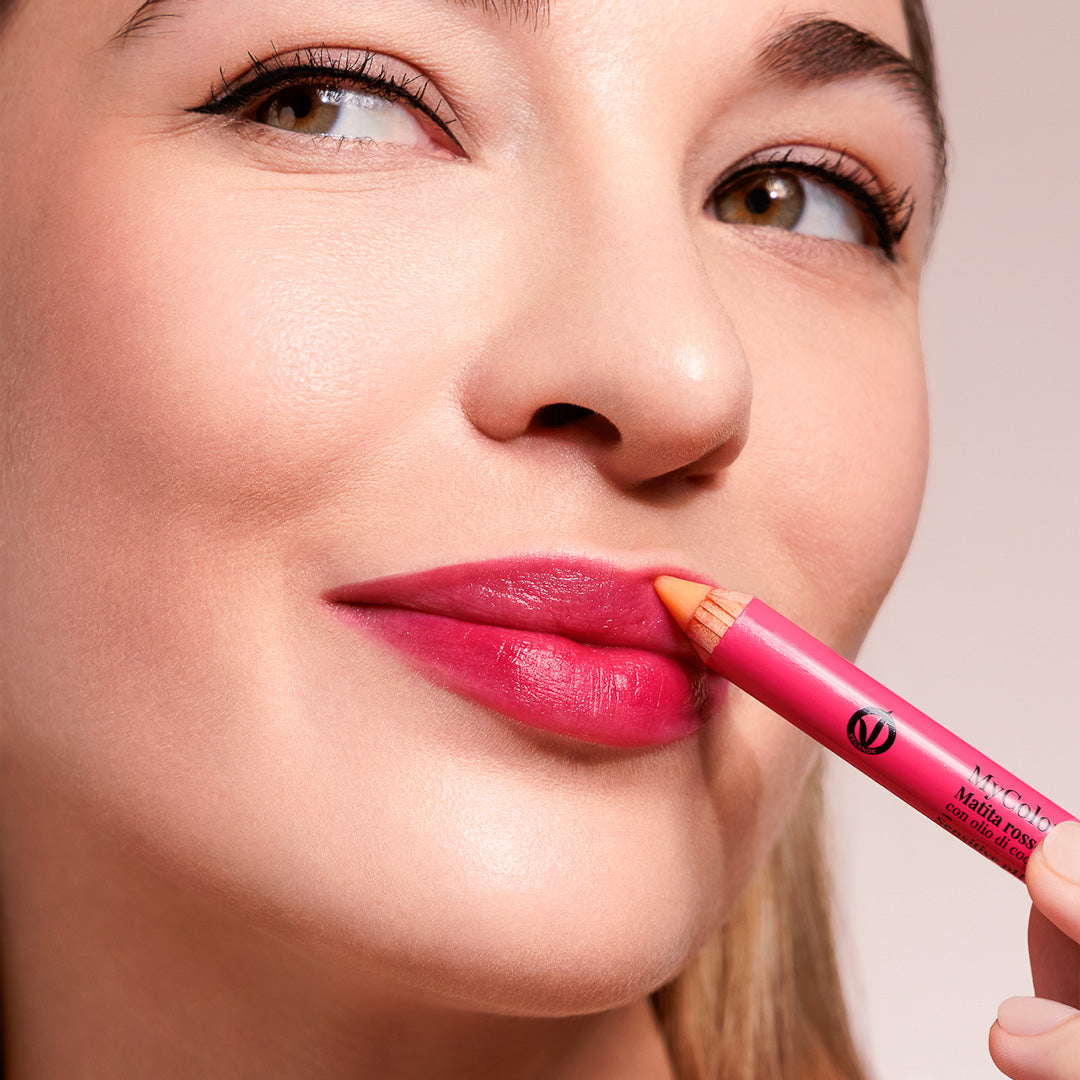 Matita rossetto a pH sensibile con olio di cocco e cere vegetali