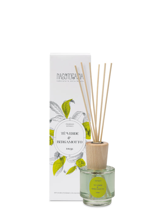 Diffusore a bastoncini Tè verde e Bergamotto 100ml