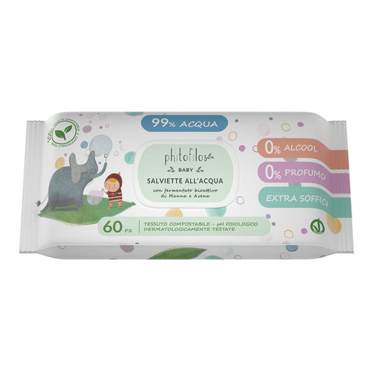 Baby Salviette all'Acqua 60 pezzi